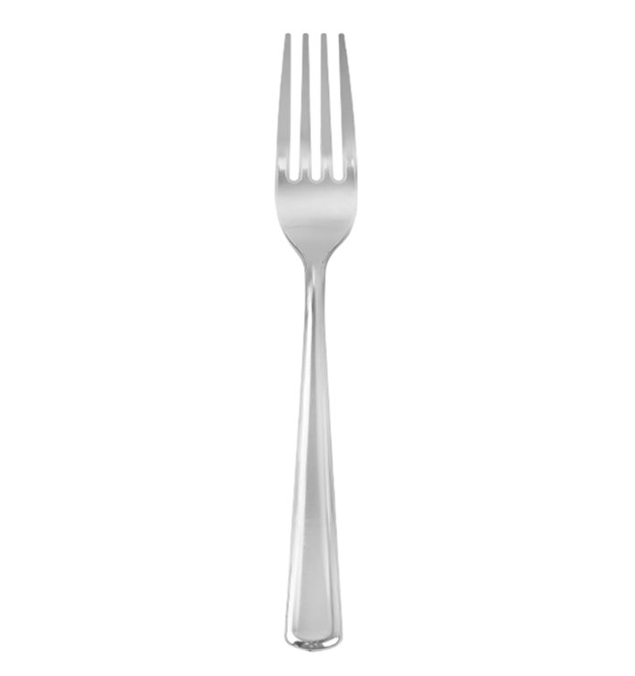 Plastic Fork Metallized 19cm (500 Units)