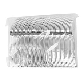 Plastic Fork Metallized 19cm (50 Units) 