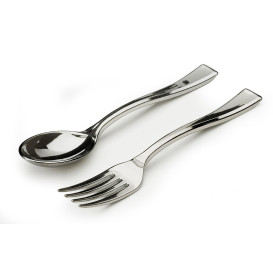 Plastic Teaspoon PS Metallized 13 cm (1000 Units)