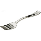 Plastic Mini Fork Metallized 10cm (100 Units)  