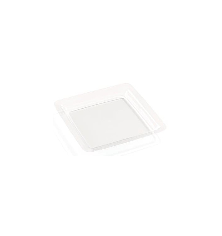 Plastic Plate Extra Rigid Clear 18x18cm (6 Units) 