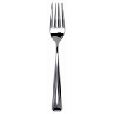 Plastic Fork Metallized 19cm (10 Units) 