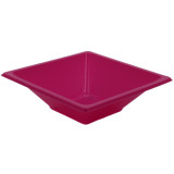 Plastic Bowl PS Square shape Fuchsia 12x12cm (12 Units) 