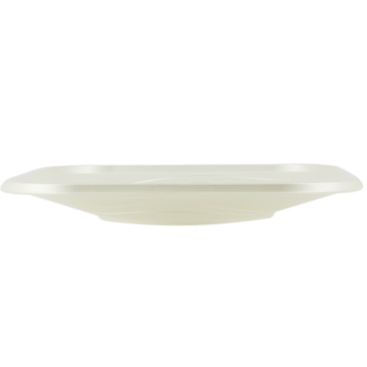 Plastic Plate PP "X-Table" Square shape Pearl 23 cm (120 Units)