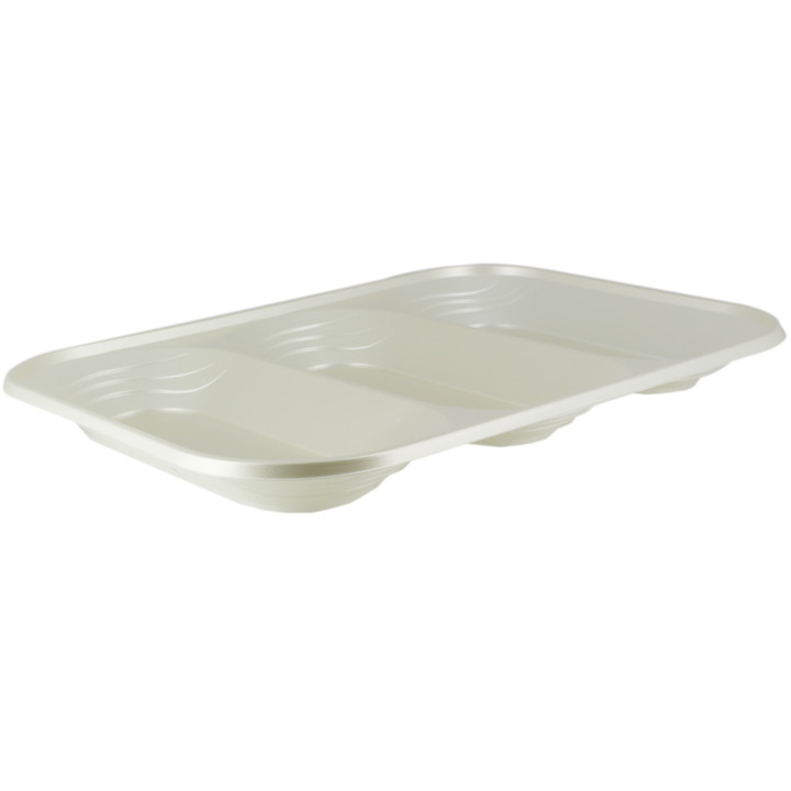 Plastic Compartment Tray "X-Table" 3C Pearl 33x23cm (30 Units)