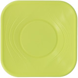 Plastic Bowl PP Square shape "X-Table" Lime 18x18cm (8 Units) 