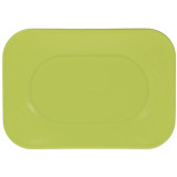 Plastic Tray Microwavable "X-Table" Lime Green 33x23cm (2 Units) 
