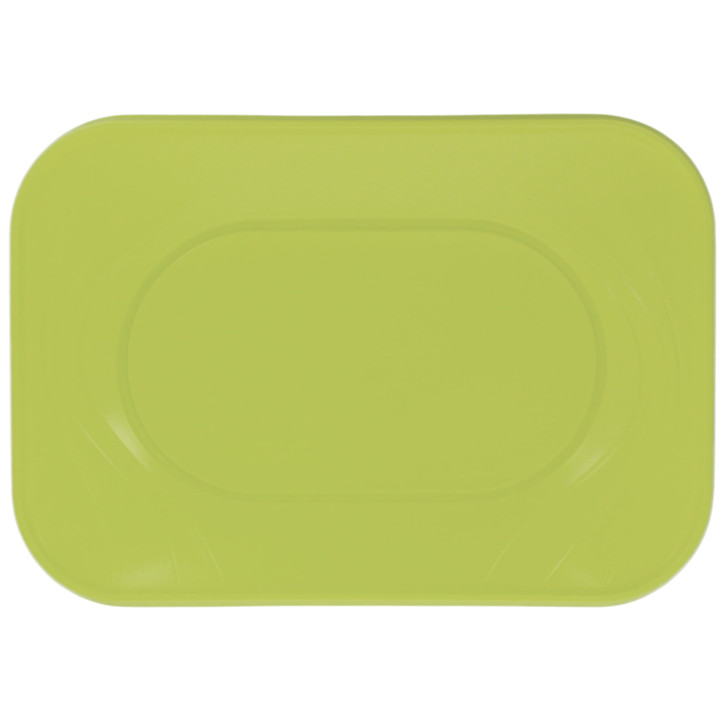 Plastic Tray Microwavable "X-Table" Lime Green 33x23cm (60 Units)