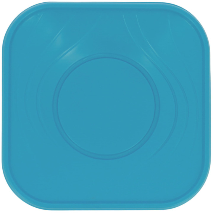 Plastic Plate PP "X-Table" Square shape Turquoise 18 cm (8 Units) 