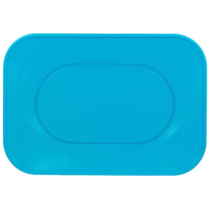 Plastic Tray Microwavable "X-Table" Turquoise 33x23cm (60 Units)