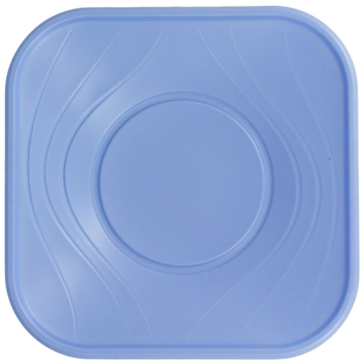 Plastic Plate PP "X-Table" Square shape Violet 18 cm (8 Units) 