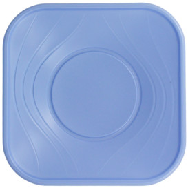 Plastic Plate PP "X-Table" Square shape Violet 18 cm (120 Units)