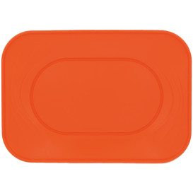 Plastic Tray Microwavable "X-Table" Orange 33x23cm (60 Units)
