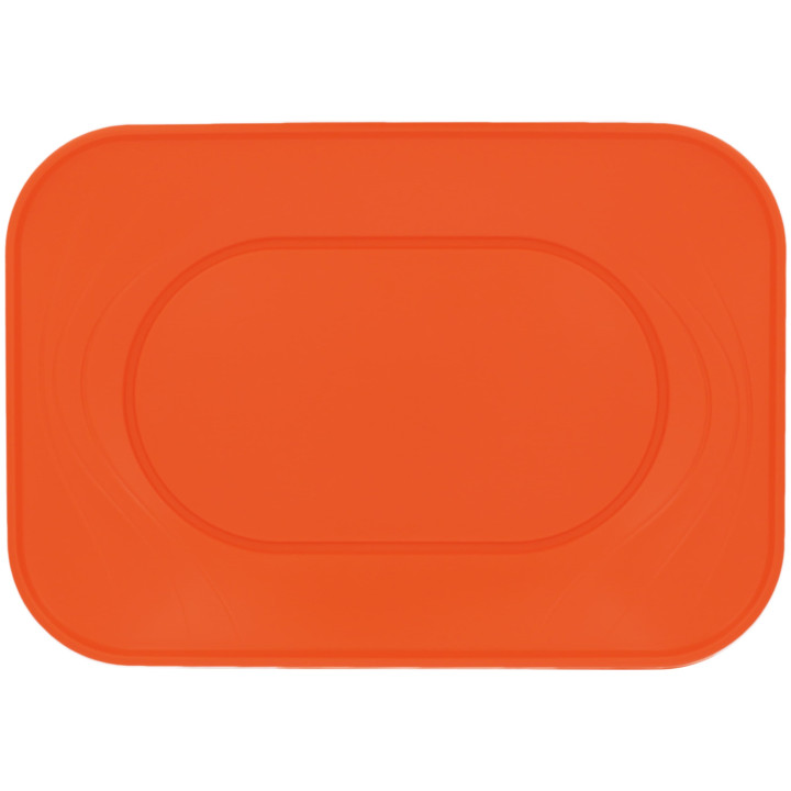 Plastic Tray Microwavable "X-Table" Orange 33x23cm (60 Units)