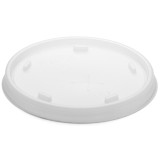 Plastic Lid with Straw Slot PS Translucent Ø8,1cm (100 Units)  