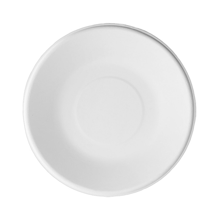 Sugarcane Plate Deep White Ø18 cm (600 Units)