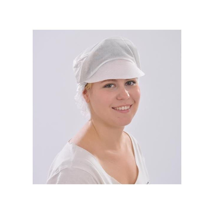 Disposable Bouffant Cap Viser without Pickup 