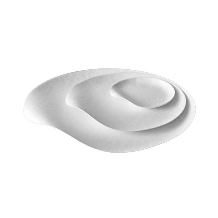 Sugarcane Plate Biodegradable White "Maru" M (200 Units)