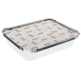 Paper Lid for Foil Pan "6 Cannelloni" 590ml (500 Units)