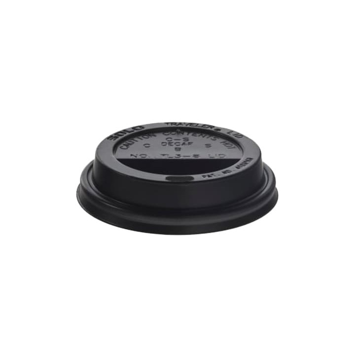 Lid for Cup Hole 6 and 8 Oz Black Ø7,9cm (1000 Units)