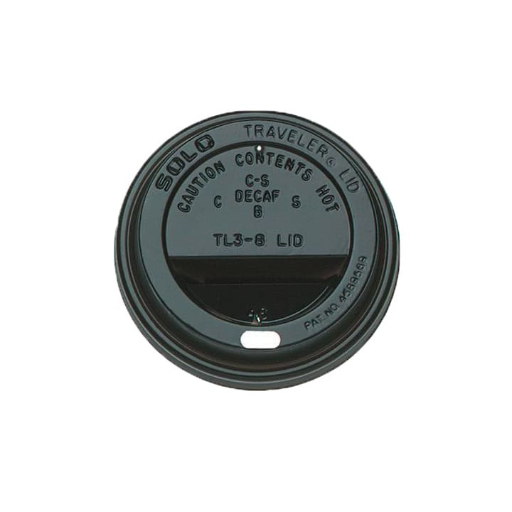 Lid for Cup Hole 6 and 8 Oz Black Ø7,9cm (1000 Units)