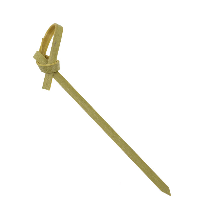 Bamboo Food Pick Bow Design 90cm (100 Units)  