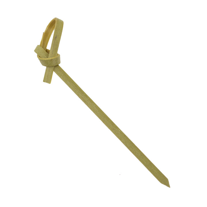 Bamboo Food Pick Bow Design 90cm (100 Units)  