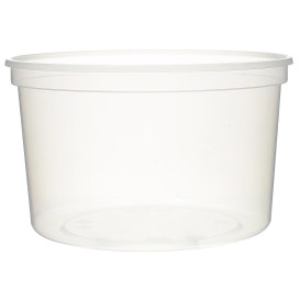 Plastic Deli Container Clear PP 500 ml Ø11,5cm (50 Units) 