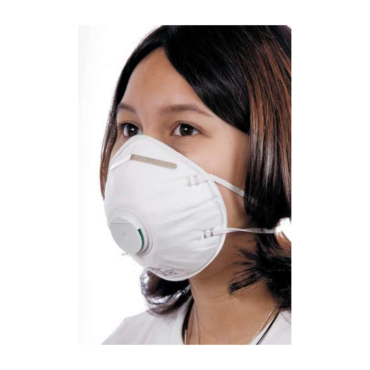 Disposable Dust Mask with Valve White FFP2 