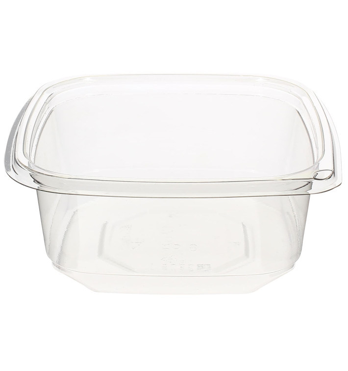 Plastic Deli Container PET Tamper-Evident 375ml 12x12x4cm (50 Units) 
