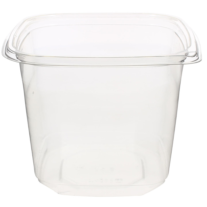 Plastic Deli Container PET Tamper-Evident 750ml 12x12x9cm (50 Units) 