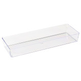 Plastic Tray PS Rectangular shape Clear 4,6x13cm (50 Units) 