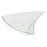 Tasting Sauce Bowl PS Triangle Shape Water Green 12,5x12x2cm (12 Uts)