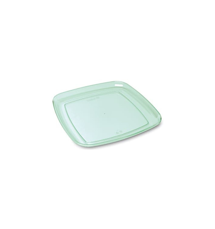 Plastic Tray Square Shape Hard Clear 35x35cm (5 Units) 