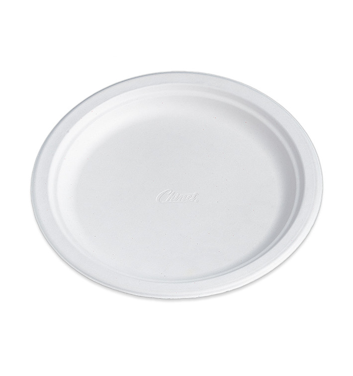 Paper Plate Wood Pulp Chinet White 24 cm (100 Units) 