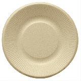 Sugarcane Plate Natural Ø21 cm (50 Units) 