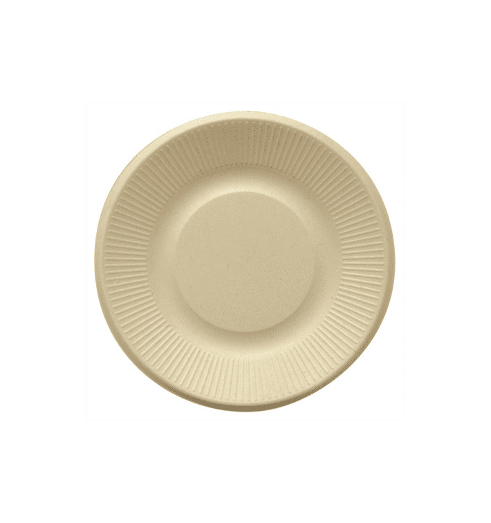 Sugarcane Plate Natural Ø21 cm (1000 Units)