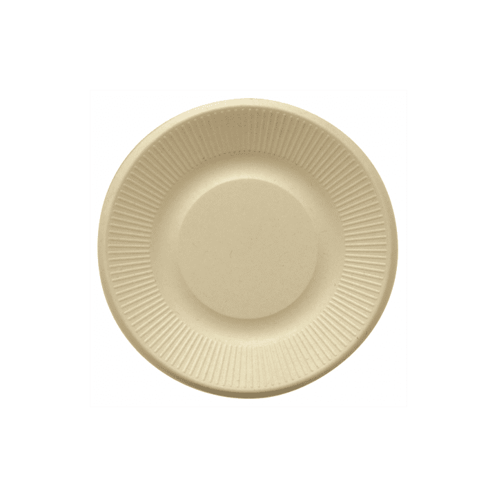 Sugarcane Plate Natural Ø21 cm (1000 Units)