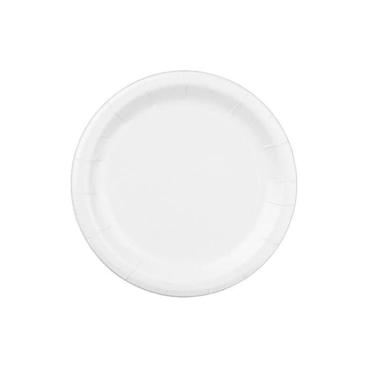 Paper Plate Biodegradable White 23 cm (100 Units)  