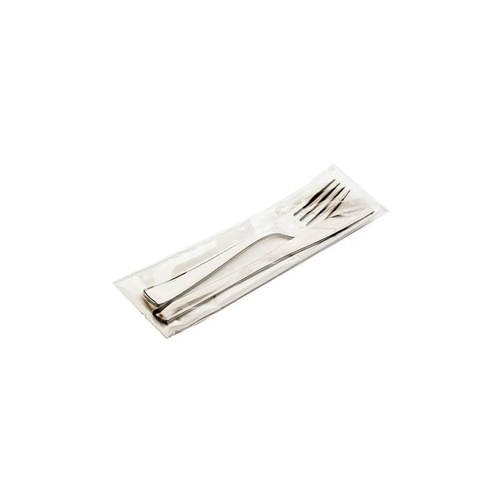 Plastic Cutlery kit PS Metallized Fork, Knife and Napkin (30 Units)