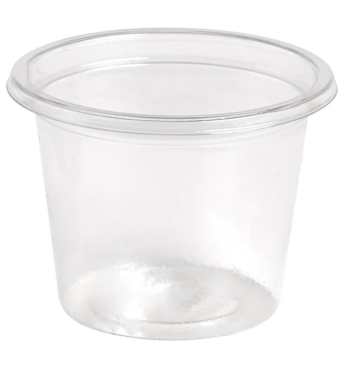 Plastic Souffle Cup rPET Crystal Clear 30ml Ø4,5cm (250 Units)  