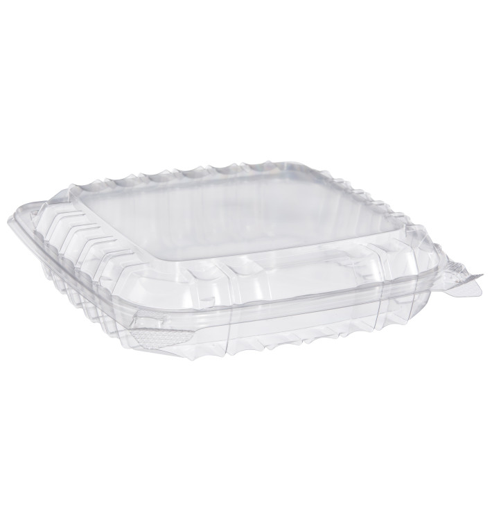 Plastic Hinged Deli Container OPS 3 Compartments "Clear Seal" 335ml (125 Units)  