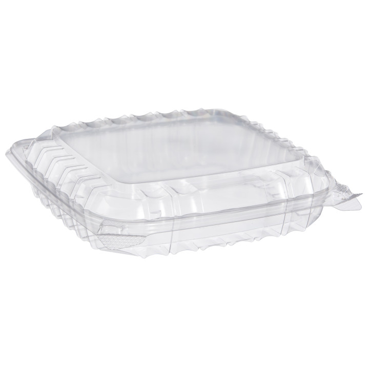 Plastic Hinged Deli Container OPS 3 Compartments "Clear Seal" 335ml (125 Units)  