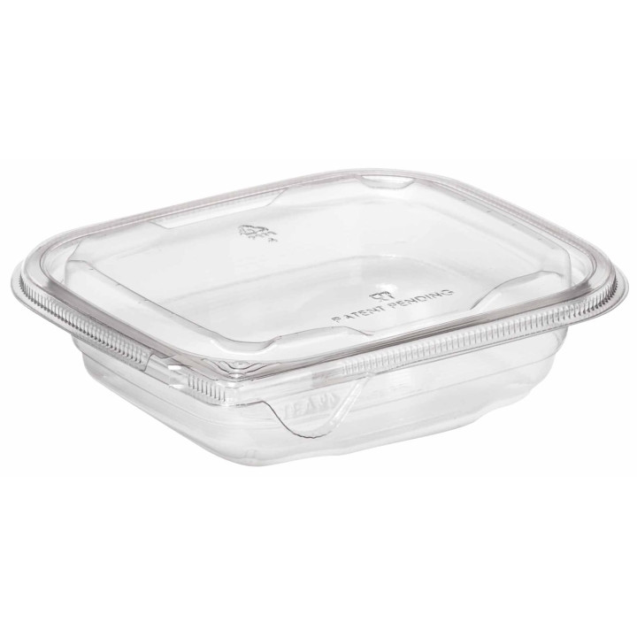 Plastic Deli Container PET Tamper-Evident 250ml 14x12x3cm (84 Units)
