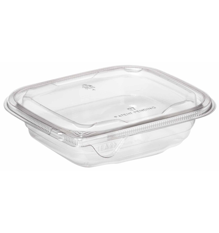 Plastic Deli Container PET Tamper-Evident 375ml 14x12x4cm (504 Units)