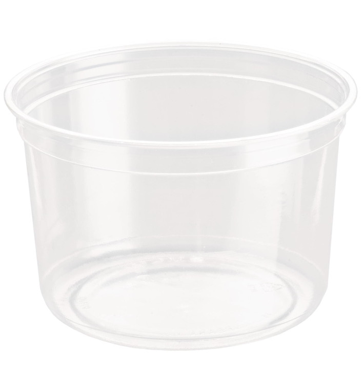 Plastic Deli Container rPET "DeliGourmet" 16 Oz/473ml (50 Units)