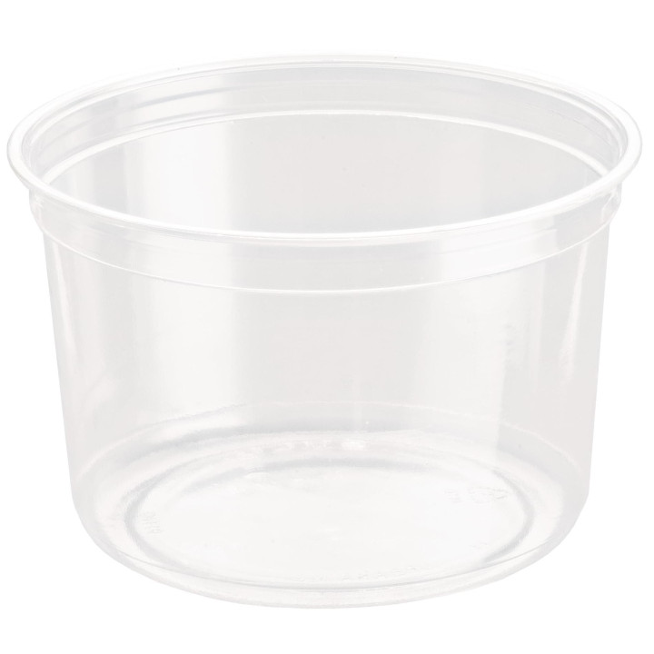Plastic Deli Container rPET "DeliGourmet" 16 Oz/473ml (50 Units)