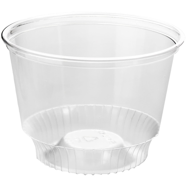 Plastic Container PET Crystal Solo® 8Oz/240ml Ø9,2cm (50 Units)