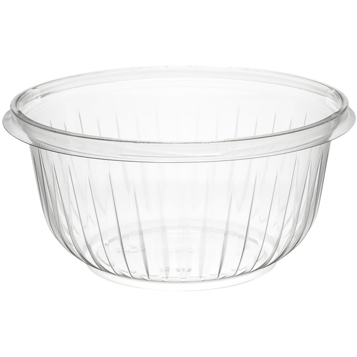Plastic Salad Bowl PET "PresentaBowls" Clear 475ml Ø15cm (63 Units)  