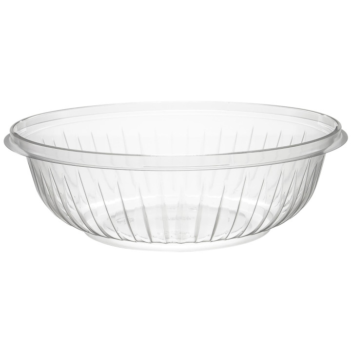 Plastic Salad Bowl PET "PresentaBowls" Clear 710ml Ø18,3cm (63 Units)  